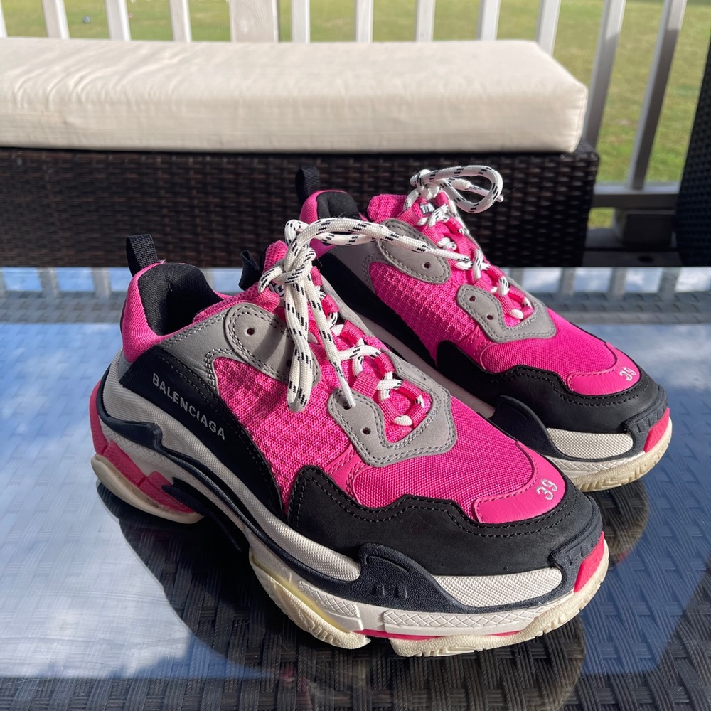 🚨COPY Balenciaga triple S sneakers pink size 39 buyer canceled the ordered🚨